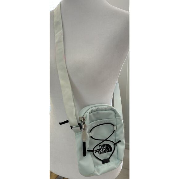 The North Face Jester Crossbody Light Blue Artsy Adjustable Strap Pink Splash - Picture 5 of 12